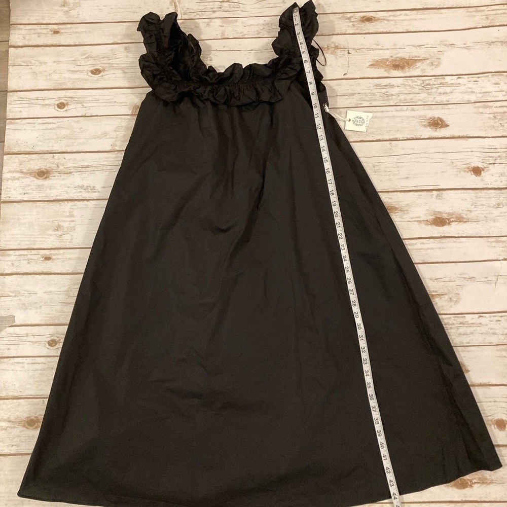 Hyacinth House Tuckernuck Dress Black Maria Midi Sz Small Ruffle Boho Flowy - Picture 5 of 13